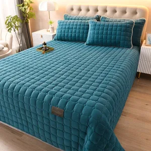 Couvre Lit Bleu Canard