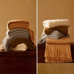 couvre lit doux et chaud