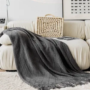 Couvre Lit Grosse Maille moderne