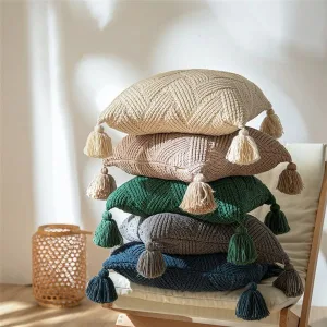 couvre lit et coussins assortis