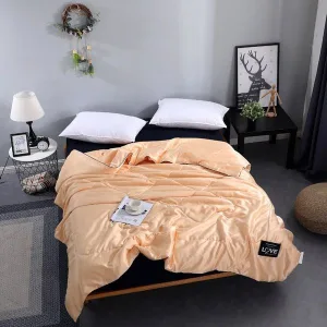 couvre lit satin luxe